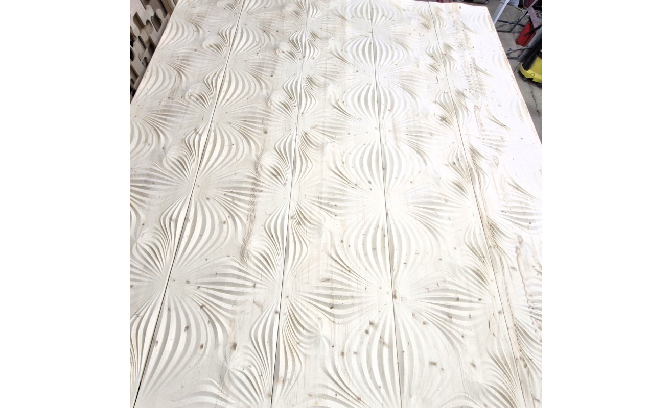 Стеновая панель «Вихревой квадрат» из сосны: добавьте динамику в ваш интерьер! 